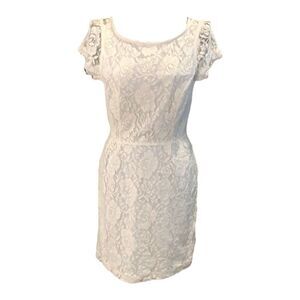 Forever 21 NWOT Lace ivory mini dress size S